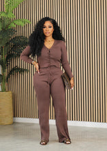Load image into Gallery viewer, Fashion solid color knit two-piece set AY3201
