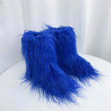 Load image into Gallery viewer, Fashion plush mid length boots  HPSD292

