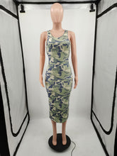 Load image into Gallery viewer, Fashion printed camouflage dress AY2998
