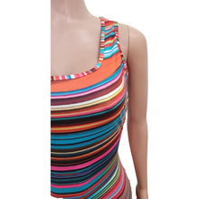 Load image into Gallery viewer, Sleeveless colorful printed split dress AY2917
