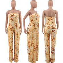 Load image into Gallery viewer, Printed one piece wide leg pants AY2946
