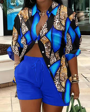Load image into Gallery viewer, Fashion printed temperament commuting two-piece set AY3058
