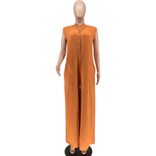 Load image into Gallery viewer, Fashion casual button up jumpsuit AY2788

