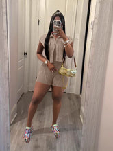 Load image into Gallery viewer, Two piece jumpsuit shorts suit
