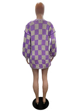 Load image into Gallery viewer, Fashion plaid knitted cardigan AY3601
