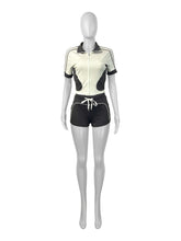 Load image into Gallery viewer, Slim Fit Double Top Sports Short Sleeve Shorts Set
