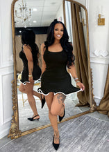 Load image into Gallery viewer, Sleeveless Wavy Hem Fitted Tank Dress
