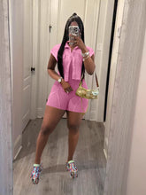 Load image into Gallery viewer, Two piece jumpsuit shorts suit
