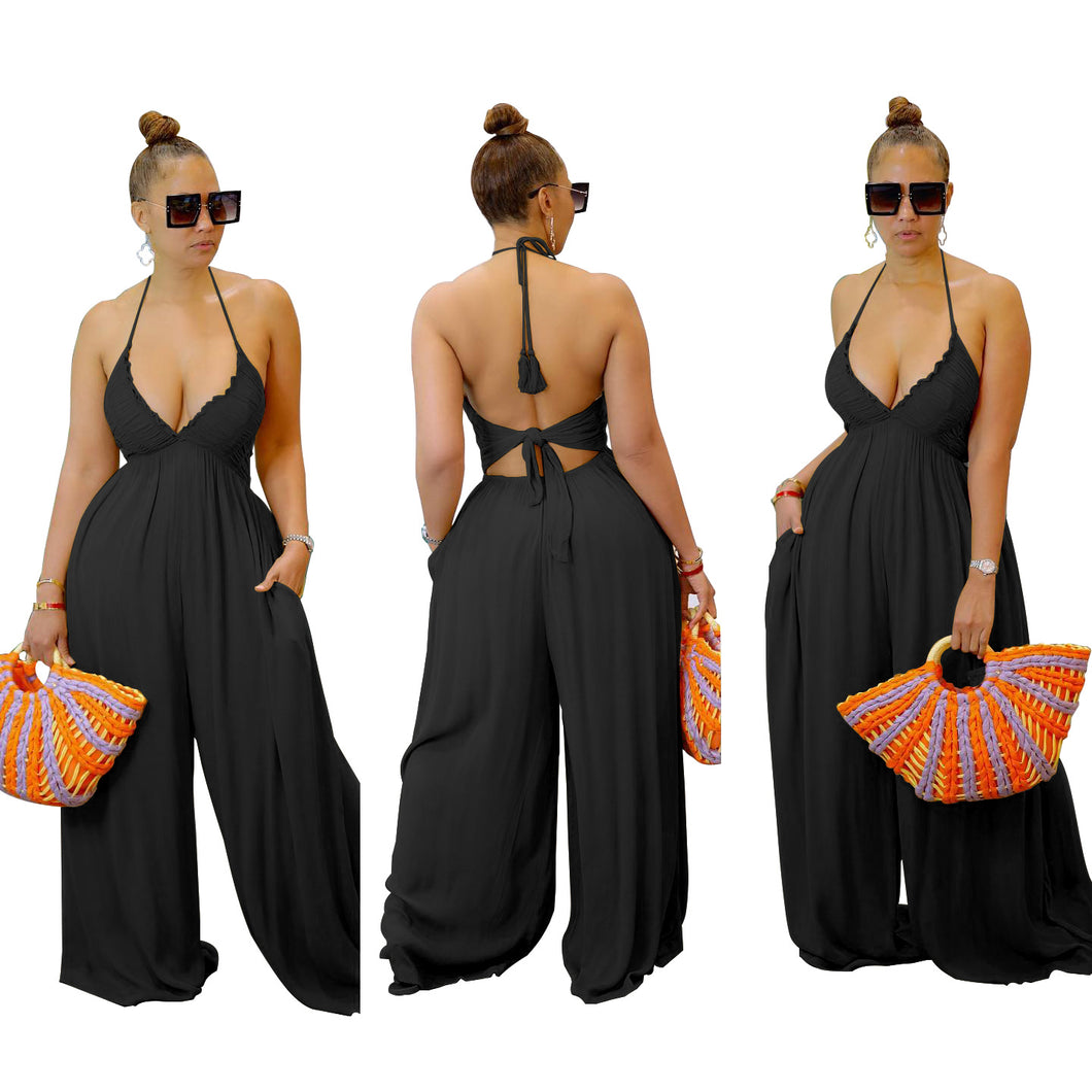 Sexy backless jumpsuit AY2927