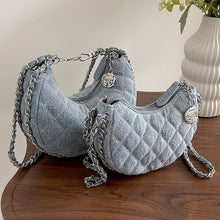 Load image into Gallery viewer, Fashion chain denim crossbody bag AB2141
