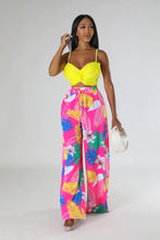 Load image into Gallery viewer, Fashion casual pattern printed wide leg pants AY2942
