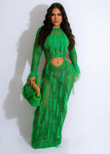 Load image into Gallery viewer, knitted hollow fringed beach dress AY3070
