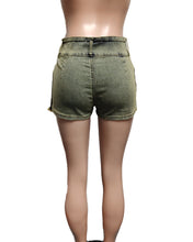 Load image into Gallery viewer, Stretch denim cotton mini skirt AY3093
