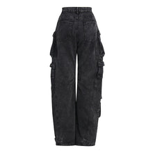Load image into Gallery viewer, Multi pocket patchwork pants AY3155
