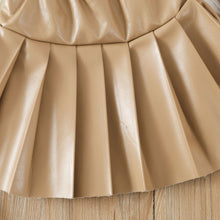 Load image into Gallery viewer, Children&#39;s PU pleated skirt short skirt AY3086
