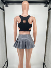 Load image into Gallery viewer, cute PU mini pleated short skirt AY2880
