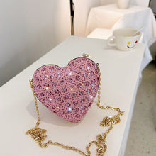 Load image into Gallery viewer, Fashion rhinestone love crossbody bag AB2124
