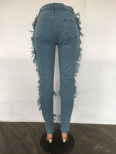 Load image into Gallery viewer, Sexy distressed tassel jeans AY3166
