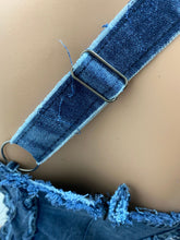 Load image into Gallery viewer, Stretch denim patchwork dress AY3094
