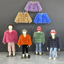 Load image into Gallery viewer, Hot selling children&#39;s fur coat AY3248
