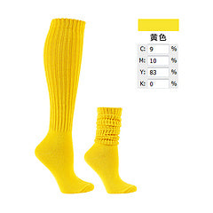 Color mid tube trendy pile socks AE4140