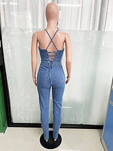 Load image into Gallery viewer, Hot selling denim jumpsuit AY3420
