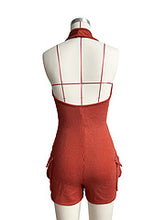 Load image into Gallery viewer, Halterneck backless pocket slim jumpsuit AY3503
