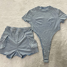 Load image into Gallery viewer, Hot selling jumpsuit and shorts set AY3523
