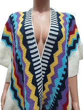 Load image into Gallery viewer, Knitted tassel cardigan cape AY3281
