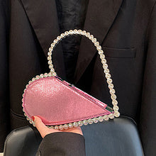 Load image into Gallery viewer, Rhinestone heart portable dinner bag AB2154
