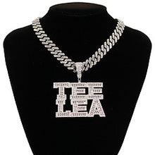 Load image into Gallery viewer, zircon letter name necklace (Custom letters) AE4143
