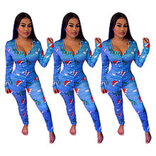 Load image into Gallery viewer, Christmas printed jumpsuit AY3279
