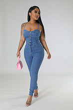 Load image into Gallery viewer, Hot selling denim jumpsuit AY3420
