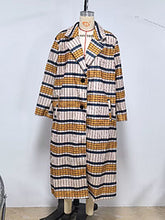Load image into Gallery viewer, Printed woolen long coat AY3266
