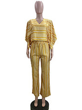 Load image into Gallery viewer, V-neck printed wide sleeve set AY3553
