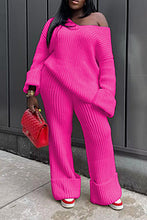 Load image into Gallery viewer, Solid color knitted suit AY3338
