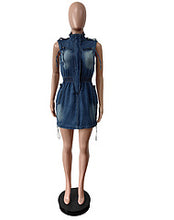 Load image into Gallery viewer, Vest drawstring stretch slim dress AY3452
