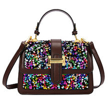Load image into Gallery viewer, Fashion sequin crossbody small square bag AB2153
