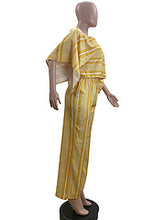 Load image into Gallery viewer, V-neck printed wide sleeve set AY3553
