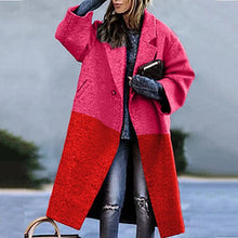 Load image into Gallery viewer, Printed woolen long coat AY3266
