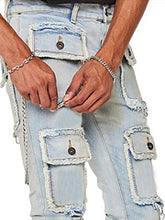 Load image into Gallery viewer, Stretch workwear denim straight leg pants AY3328
