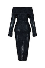Load image into Gallery viewer, Boat neck sexy hip wrapping dress AY3360

