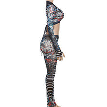 Load image into Gallery viewer, Sexy Cardigan Printed Pants Suit AY3412
