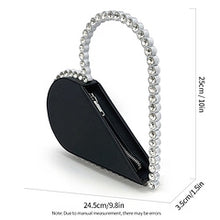 Load image into Gallery viewer, Rhinestone heart portable dinner bag AB2154
