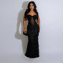 Load image into Gallery viewer, Fashion strap wrap buttocks A-line dress  AY3318
