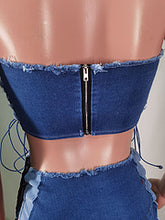 Load image into Gallery viewer, Hot selling denim two-piece set AY3434
