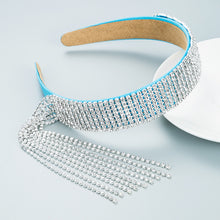 Load image into Gallery viewer, Fashion rhinestone tassel headband（AE4102）
