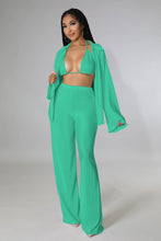 Load image into Gallery viewer, Pleated cardigan three-piece set（AY2264）
