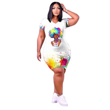 Load image into Gallery viewer, Hot personality printed dress AY1084
