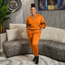 Load image into Gallery viewer, Solid color fashion casual sports two-piece set AY2553
